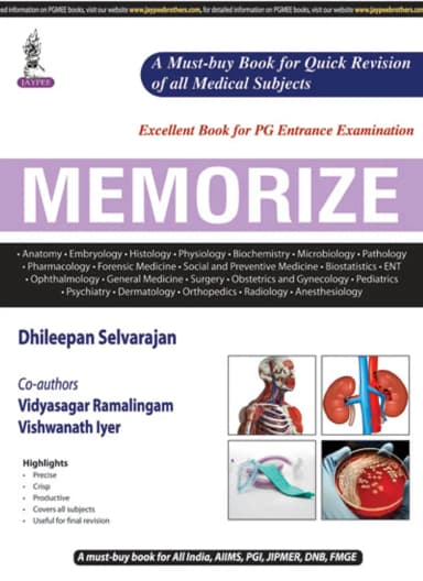 Image of - Memorize | For PG Entrance Examination