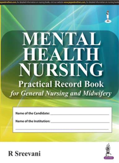 Image of - Mental Health Nursing Practical Record Book for General Nursing and Midwifery