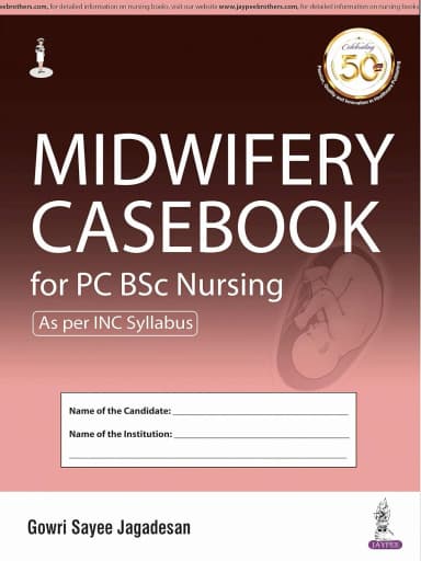 Image of - Midwifery Casebook For Pc Bsc Nursing As Per Inc Syllabus - 1st Edition 2020