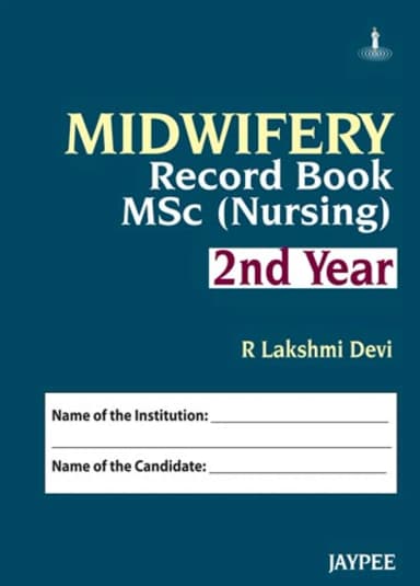 Image of - Midwifery Record Book | MSc (Nursing) II Year