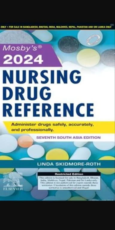 Image of - Mosby’s 2024 Nursing Drug Reference (SAE) -7E