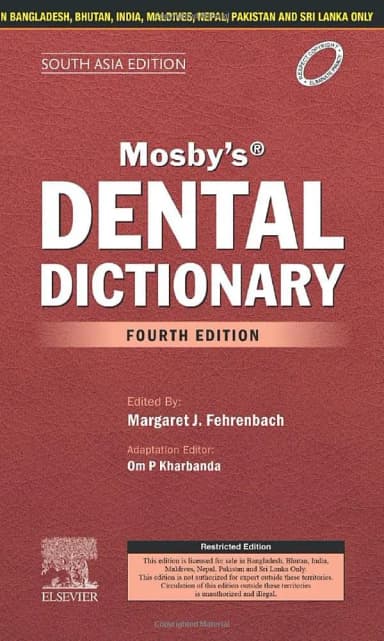 Image of - Mosby's Dental Dictionary (SAE) - 4E