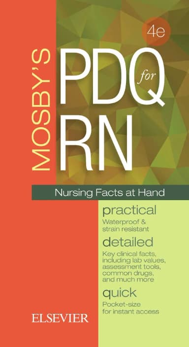 Image of - Mosby's PDQ for RN: Practical, Detailed, Quick -4E