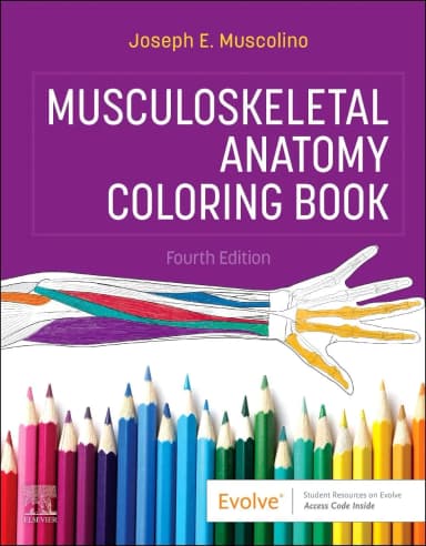 Image of - Musculoskeletal Anatomy Coloring Book - 4E