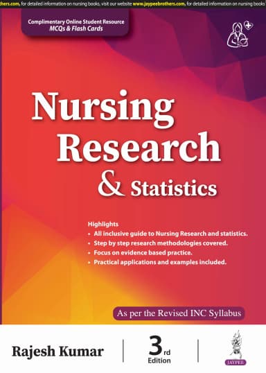 Image of - Nursing Research & Statistics Third Edition | Reprint | Rajesh Kumar