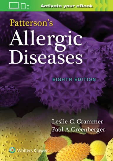 Image of - Patterson's Allergic Diseases - 8th Edition