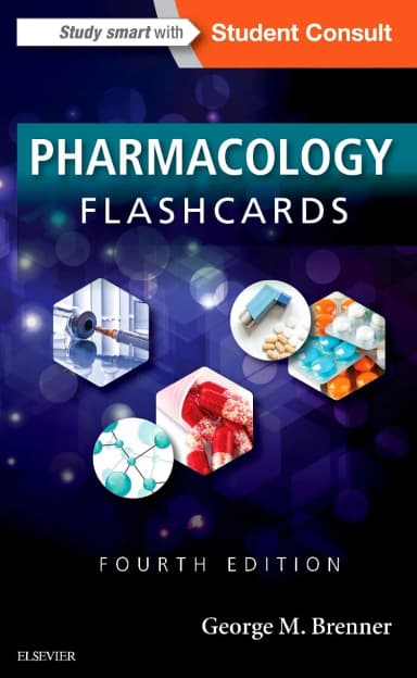 Image of - Pharmacology Flash Cards -4E