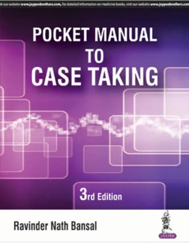 Image of - Pocket Manual To Case Taking - 3rd Edition