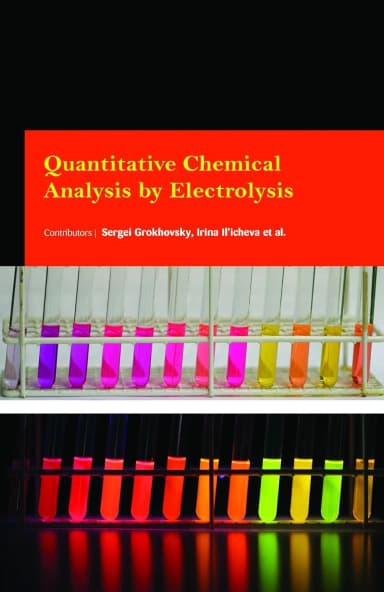 Image of - Quantitative Chemical Analysis By Electrolysis ( HB 2017)