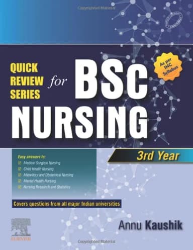 Image of - Quick Review Series for B.Sc. Nursing: 3rd Year - 1E