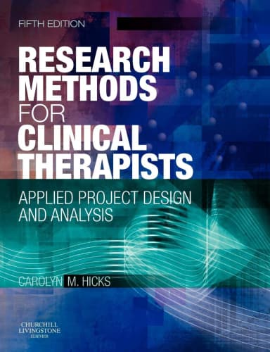 Image of - Research Methods for Clinical Therapists - 5th Edition