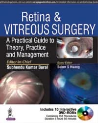 Image of - RETINA & VITREOUS SURGERY A PRACTICAL GUIDE TO THEORY, PRACTICE AND MANAGEMENT WITH 10 DVD-ROMS
