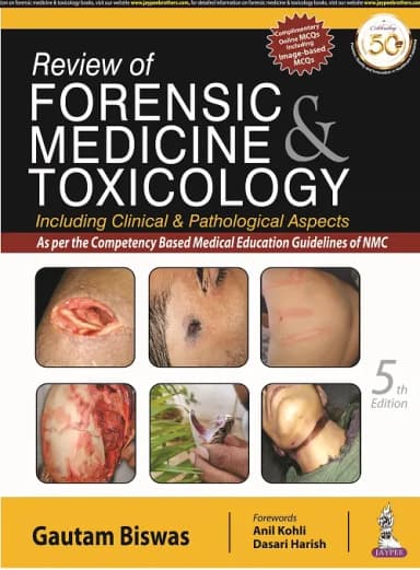 Image of - Review of Forensic Medicine and Toxicology - 5th Edition