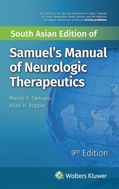Image of - Samuels’ Manual of Neurologic Therapeutics -9E