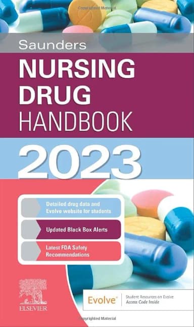 Image of - Saunders Nursing Drug Handbook 2023-1E