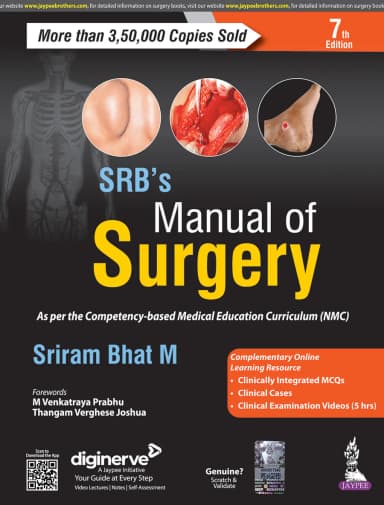 Image of - SRBs Manual of Surgery | 7th Edition | Reprint