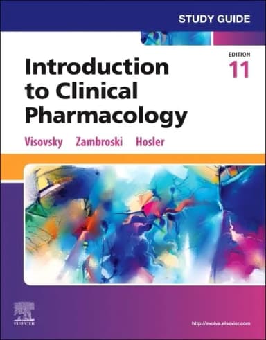Image of - Study Guide for Introduction to Clinical Pharmacology:  11E