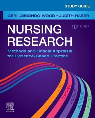 Image of - Study Guide for Nursing Research-10E