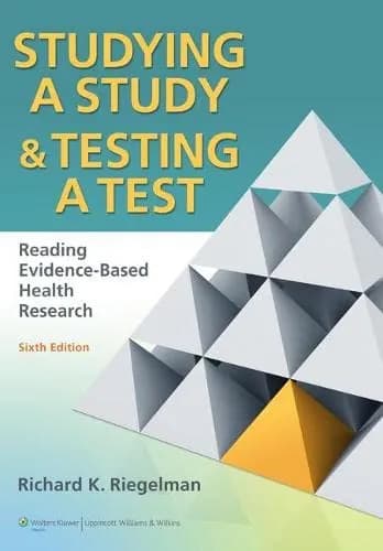 Studying A Study and Testing A Test - 6th Edition