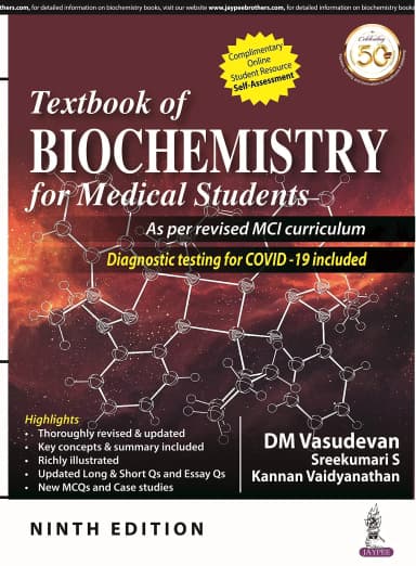 Image of - TEXTBOOK OF BIOCHEMISTRY FOR MEDICAL STUDENTS