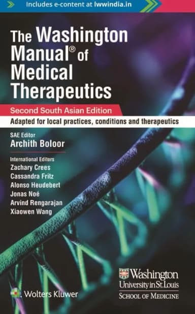 Image of - The Washington Manual of Medical Therapeutics -2nd SAE