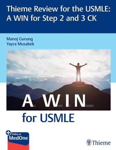 Image of - Thieme Review for the USMLE: A WIN for Step 2 and 3 CK 1st Ed.