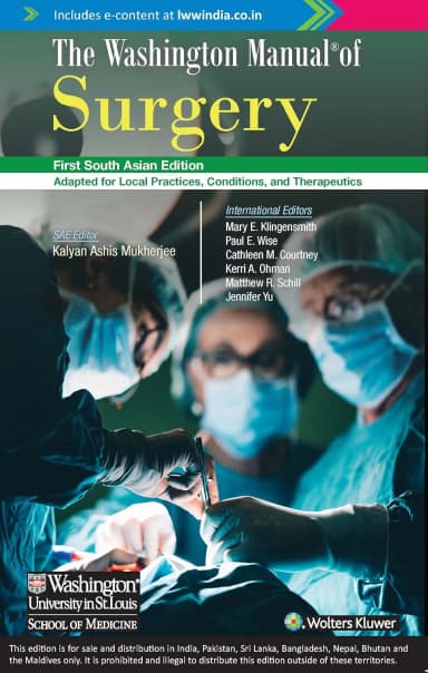 Image of - The Washington Manual of Surgery -1st SAE
