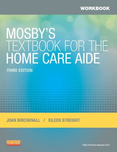 Image of - Workbook for Mosbys Textbook for the Home Care Aide-3E