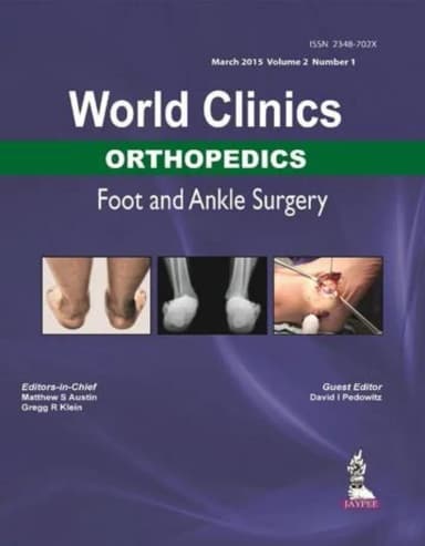 Image of - World clinics orthopedics foot and ankle surgery vol.2, no.1