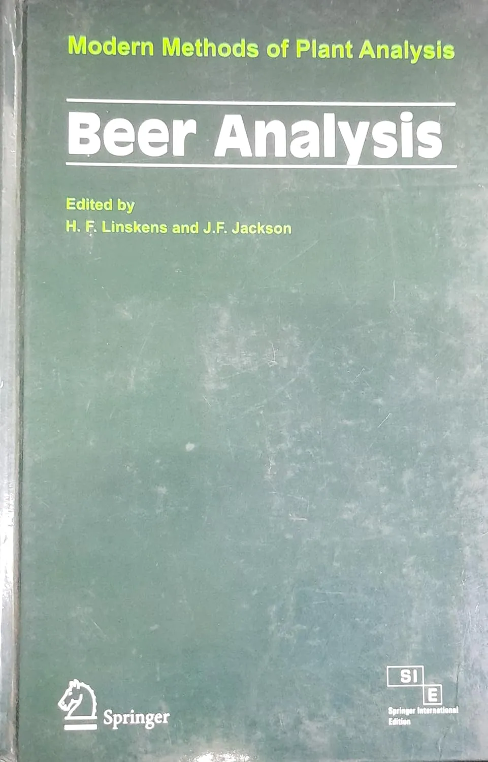 Beer Analysis Modern Methods of Plant Analysis | Hardcover