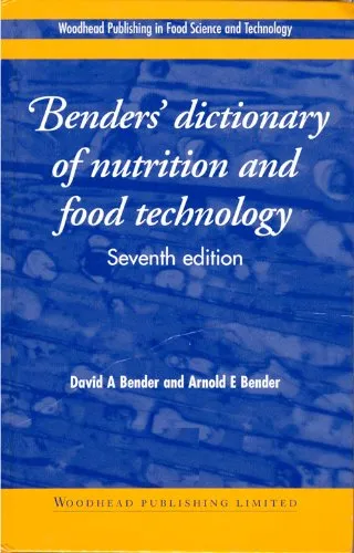 Bender's Dictionary of Nutrition and Food Technology | 7th Edition | Hardcover