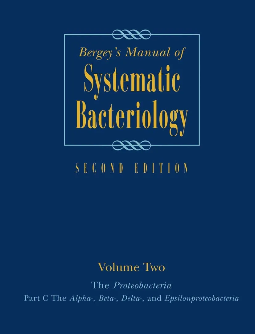 Bergeys Manual Of Systematic Bacterlogy | 2nd Edition Vol 2 The Proteobacteria Part C | Hardcover