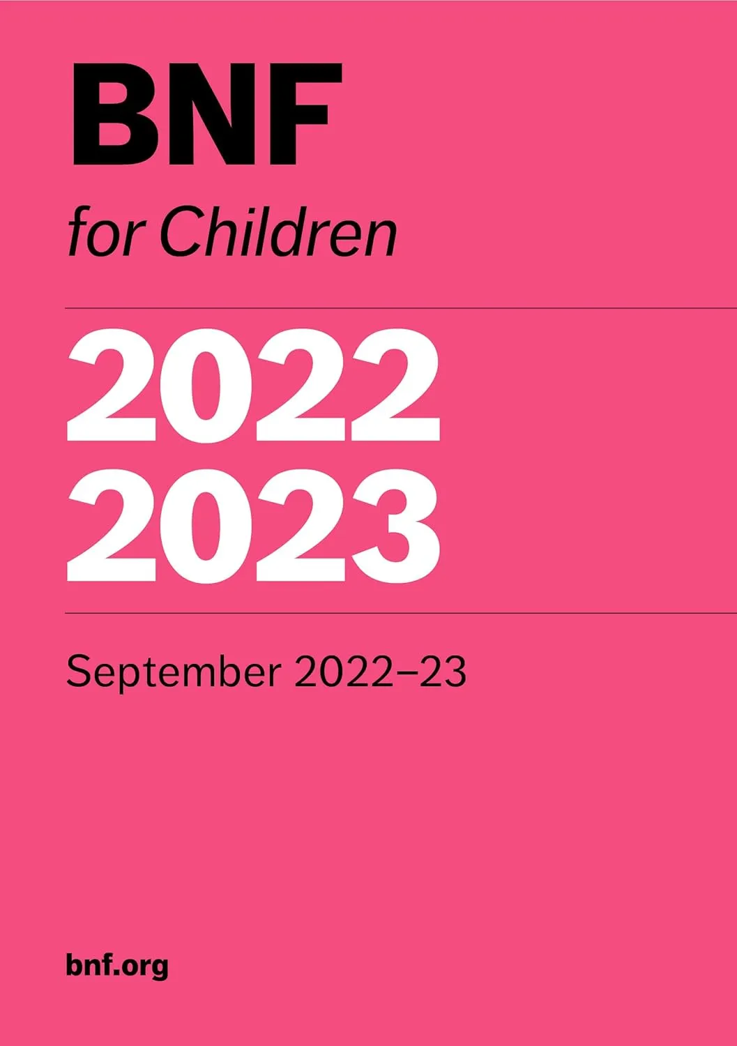 Bnf For Children 2022-2023 | Paperback