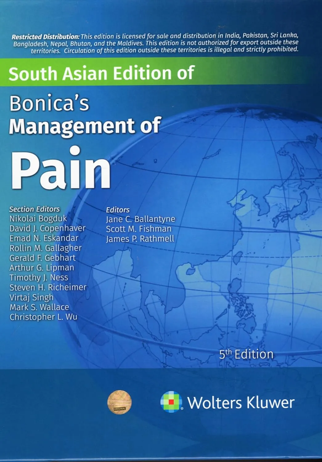 Bonicas Management of Pain | 5th Edition (SAE) | Hardcover