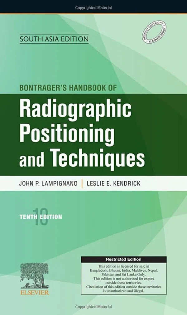Bontragers Handbook of Radiographic Positioning and Techniques 10th Edition (SAE) | Paperback