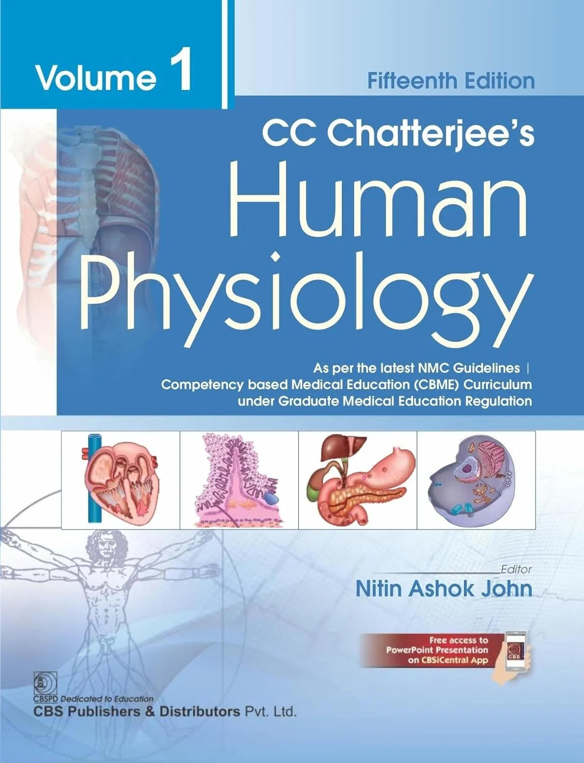 C C Chatterjees Human Physiology | 15th Edition Volume 1 | Paperback