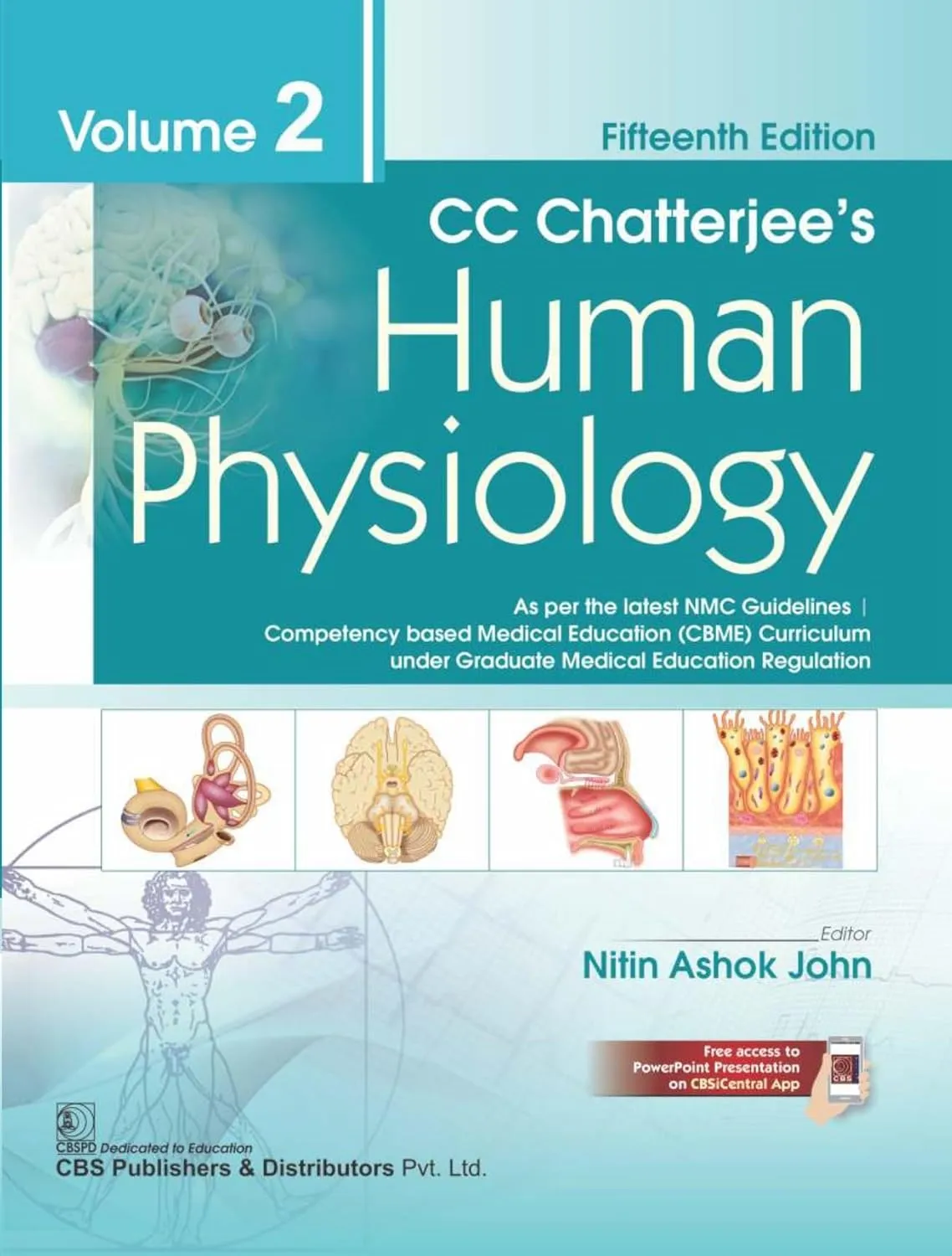 C C Chatterjees Human Physiology | 15th Edition Volume 2 | Paperback