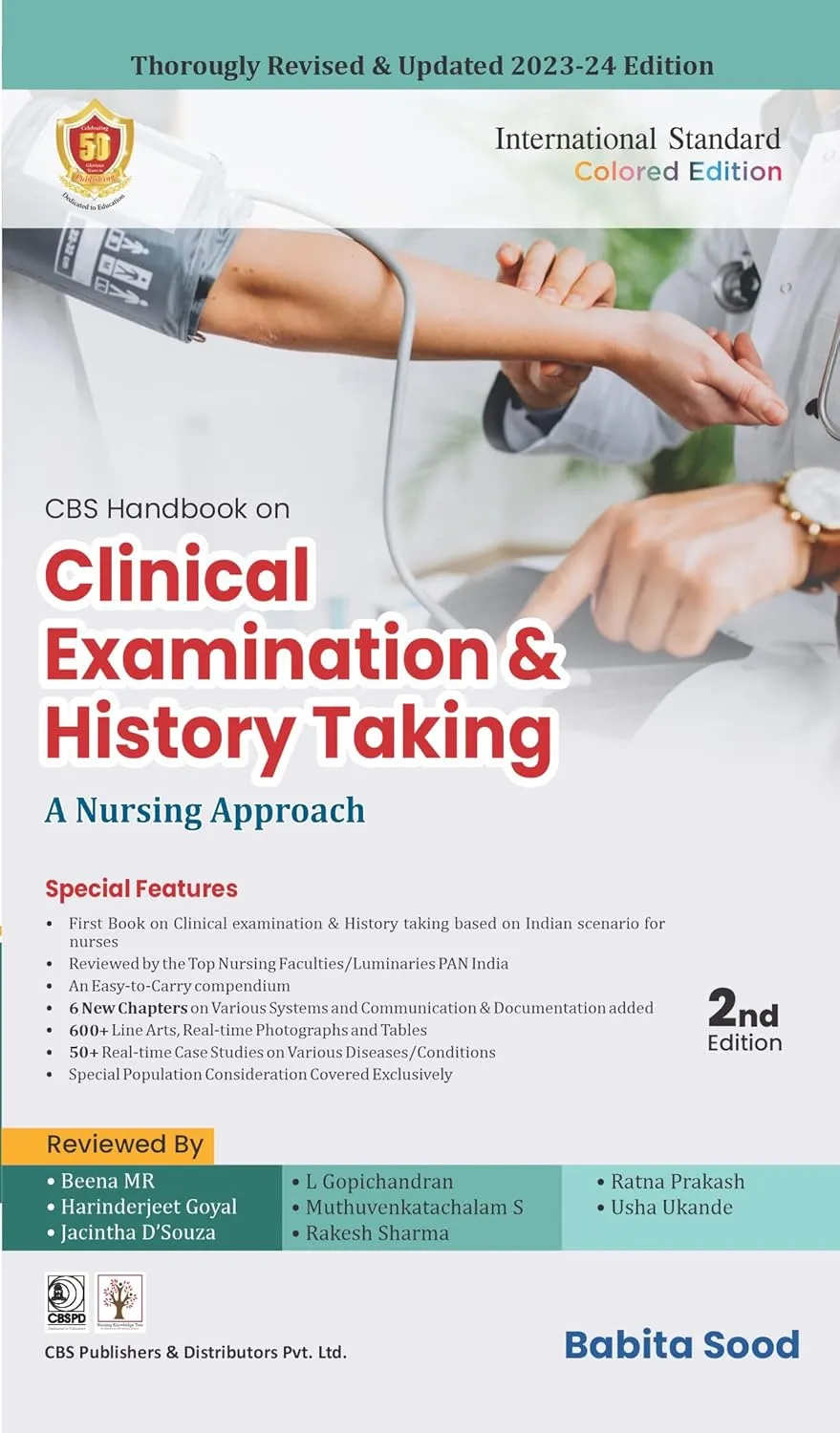 Cbs Handbook On Clinical Examination And History Taking A Nursing Approach 2nd Edition | Paperback