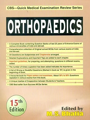 CBS Quick Medical Examination Review Series Orthopaedics | 15th Edition | Paperback