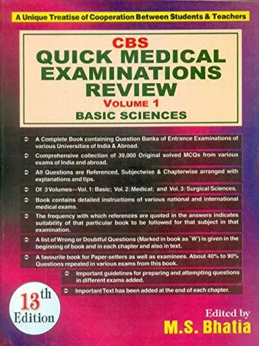CBS Quick Medical Examinations Review (In 3 Vols.) Volume I  Basic Sciences | 1Third Edition