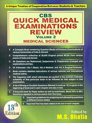CBS Quick Medical Examinations Review (In 3 Vols.) Volume II  Medical Sciences | 1Third Edition