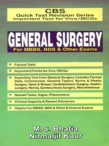 CBS Quick Text Revision Series Important Text for Viva / MCQs General Surgery for MBBS | BDS and Other Exams | Paperback