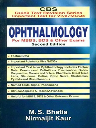 CBS Quick Text Revision Series Important Text for Viva / MCQs Ophthalmology for MBBS | BDS and Other Exams | 2nd Edition | Paperback