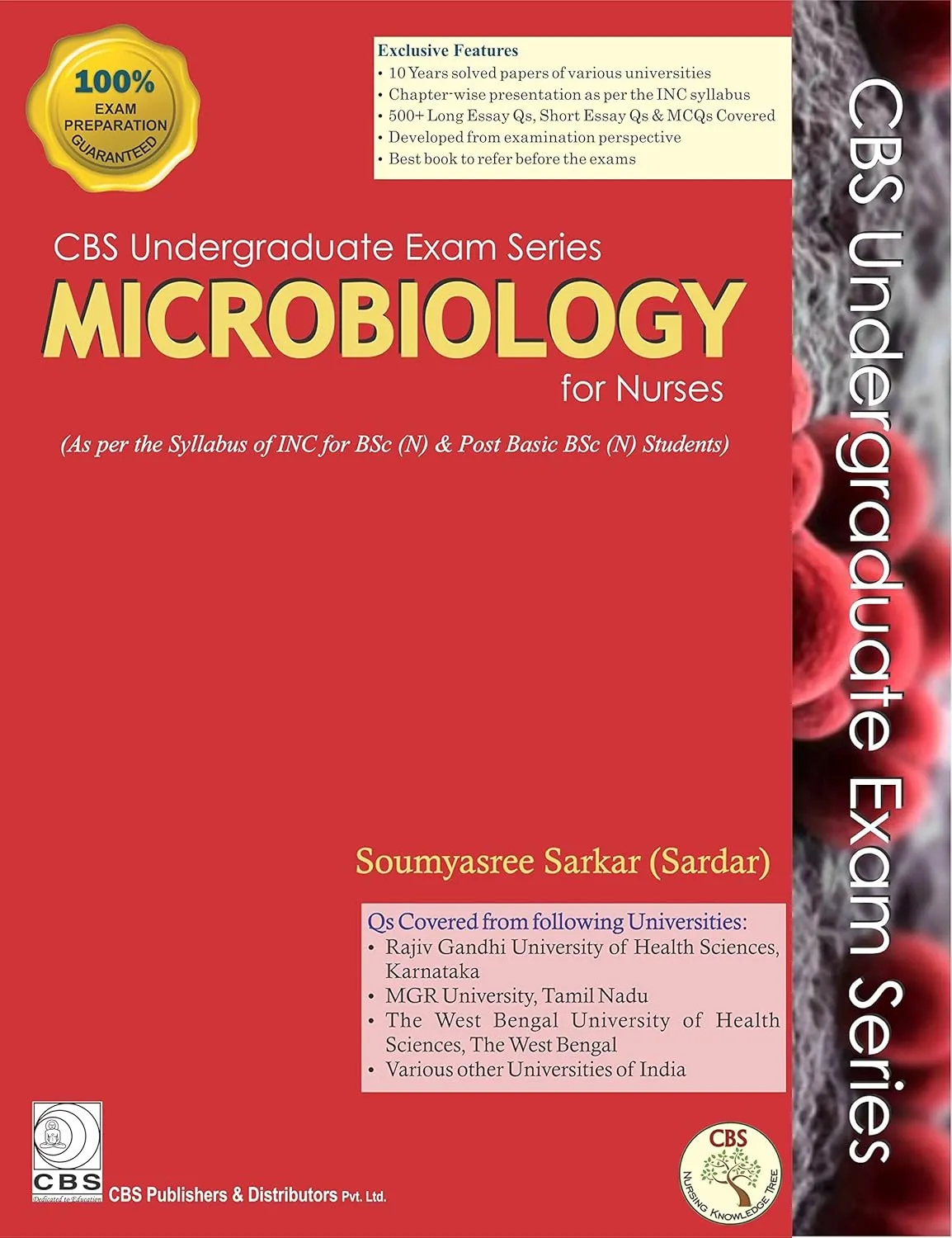 CBS Undergraduate Exam Series Microbiology for Nurses (As per the Syllabus of INC for BSc (N) and Post Basic BSc (N) Students) | Paperback