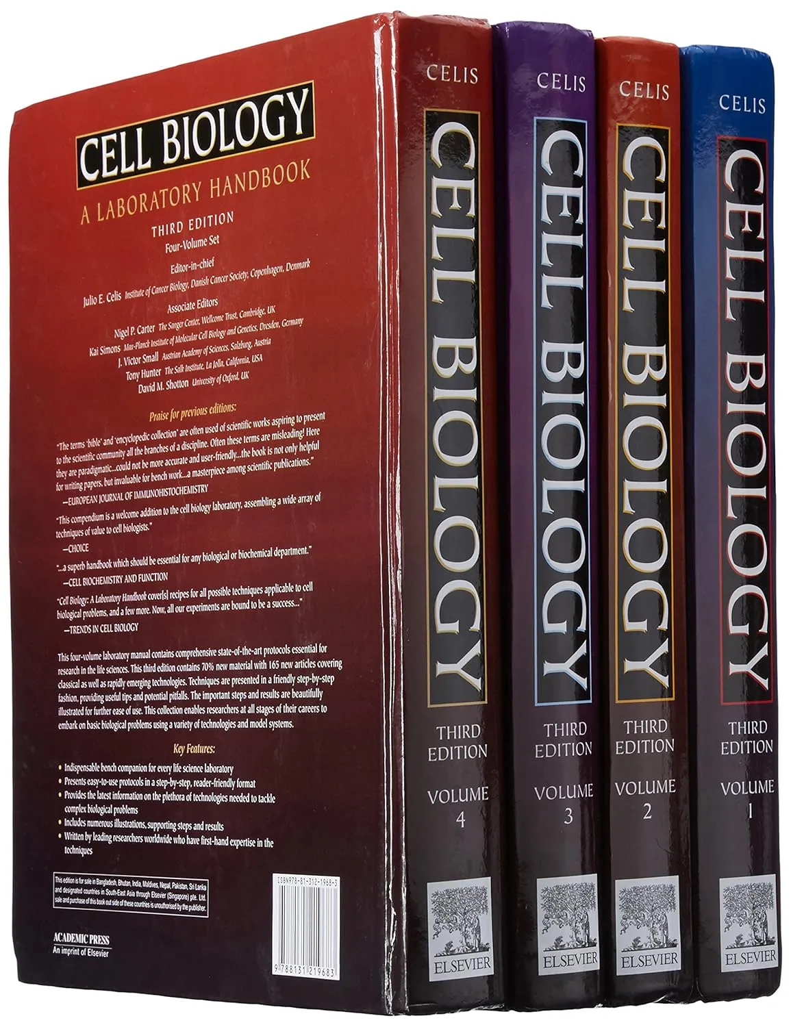Cell Biology A Laboratory Handbook | Third Edition | 4 Volume Set