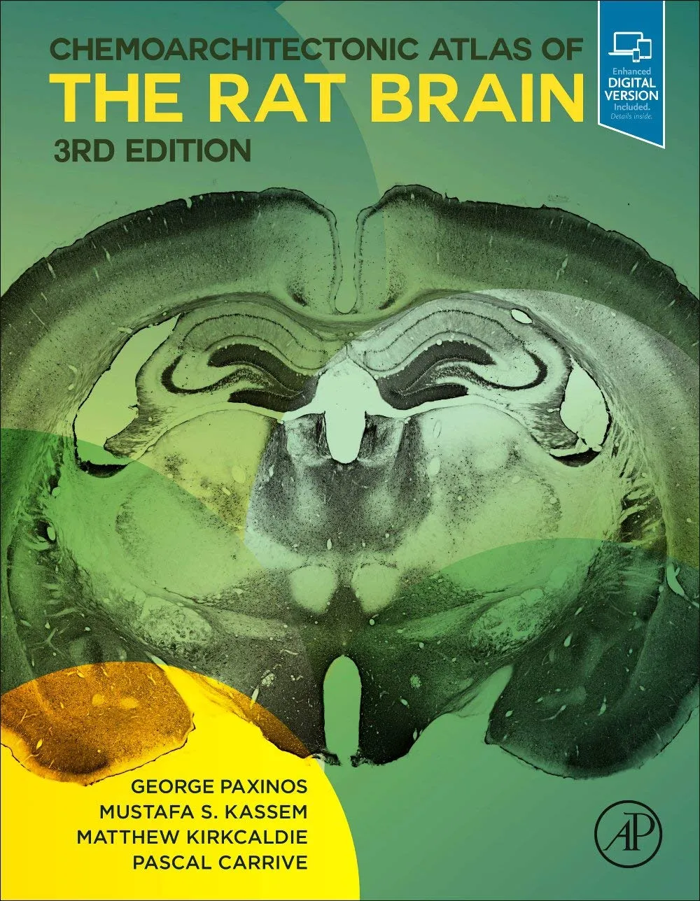 Chemoarchitectonic Atlas Of The Rat Brain With Access Code Third Edition | Hardcover