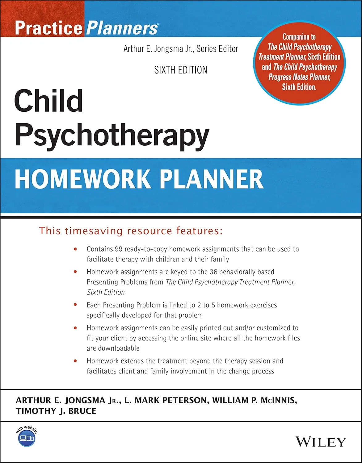 Child Psychotherapy Homework Planner 6th Edition | Paperback