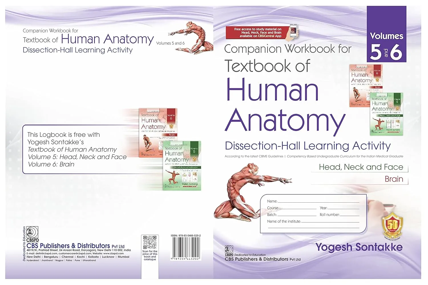 Companion Workbook for Textbook of Himan Anatomy | Volume 5 and Volume 6