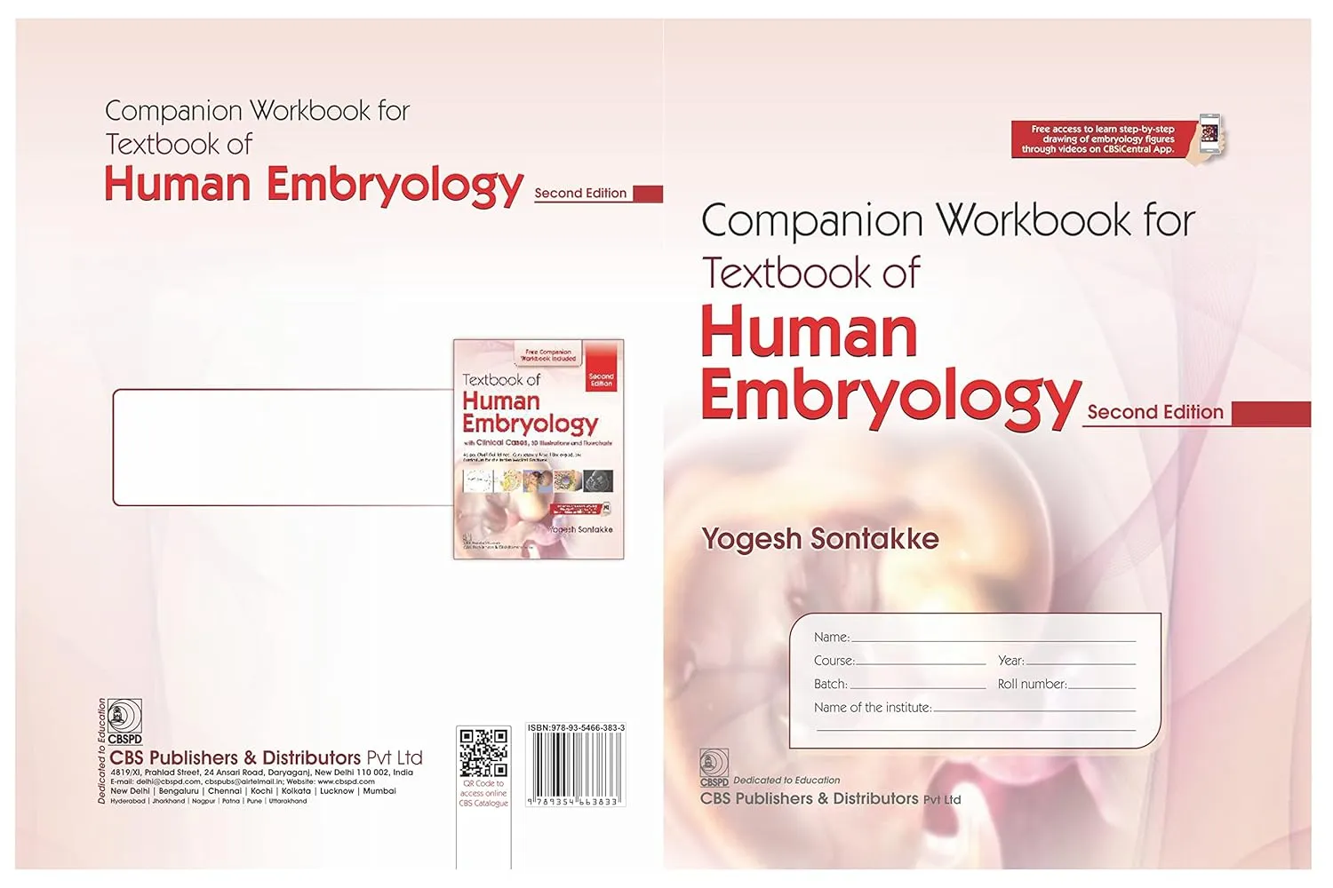 Companion Workbook For Textbook Of Human Embryology | 2nd Edition | Paperback