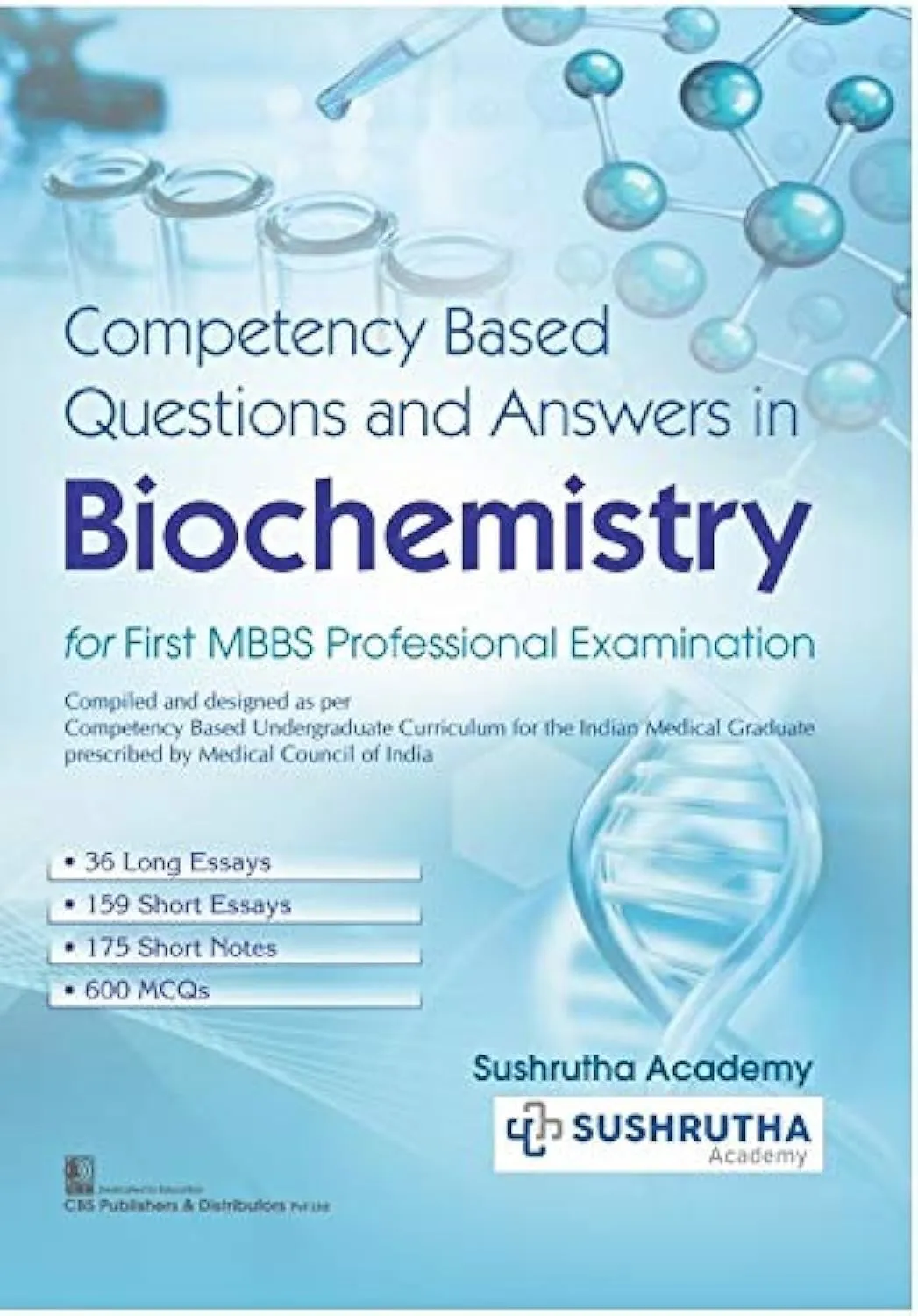 Competency Based Questions And Answers In Biochemistry For First MBBS Professional Examination | Paperback